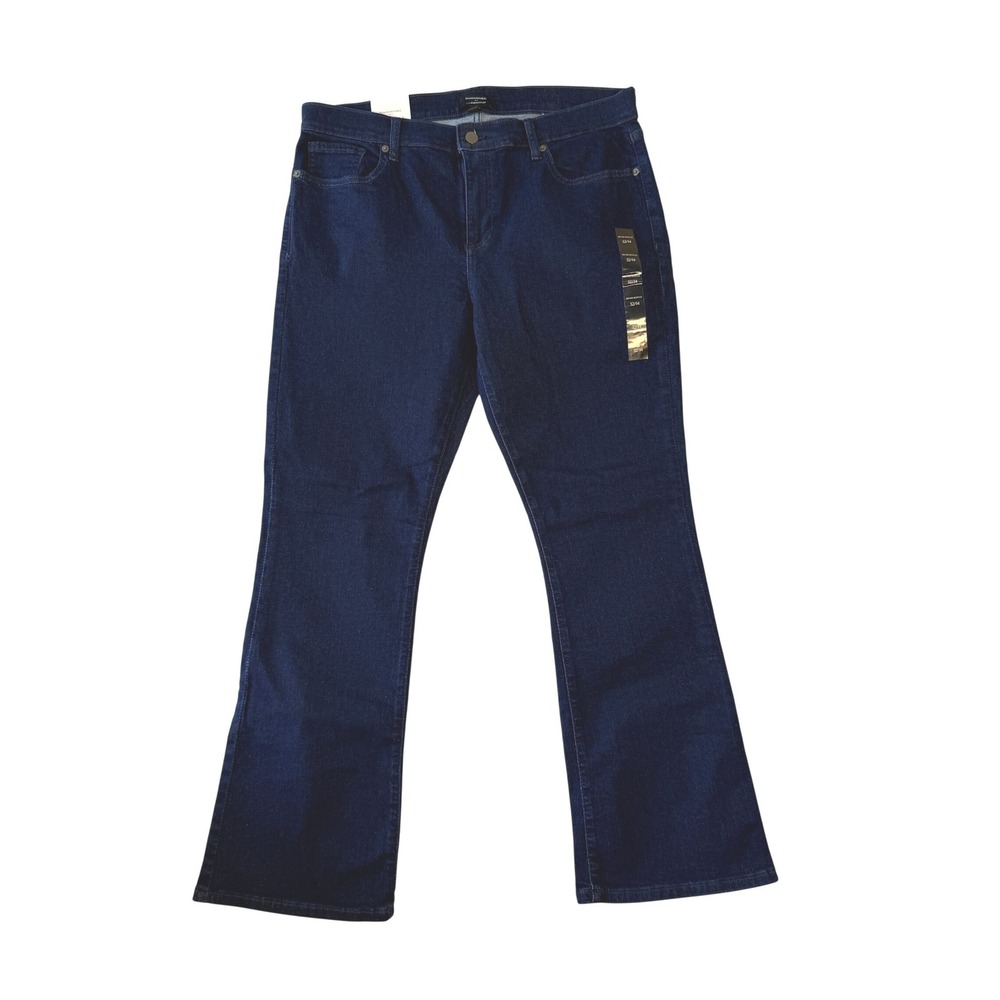 Banana Republic Mid Rise Bootcut Jeans Vintage‎ Stretch Size 32/14 NEW